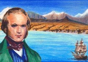 darwin devant la baie de valparaiso